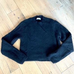RAEY cropped sweater XS Black. Worn once!